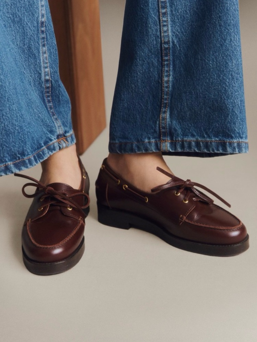 Sezane Caroline Loafers Glossy Chocolate size 39